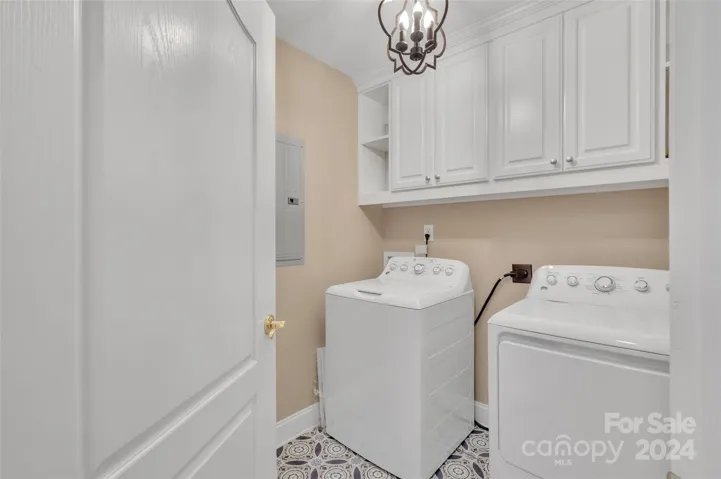 Laundry and utility tucked out of sight.