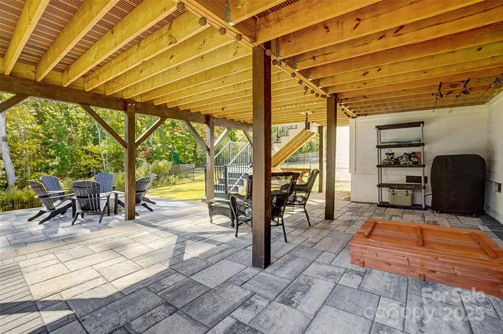 Massive covered patio