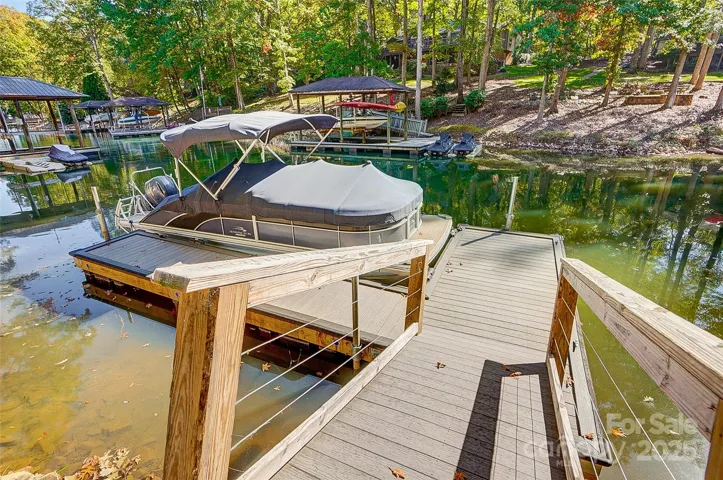 Enjoy boating, swimming and fishing from your floating dock