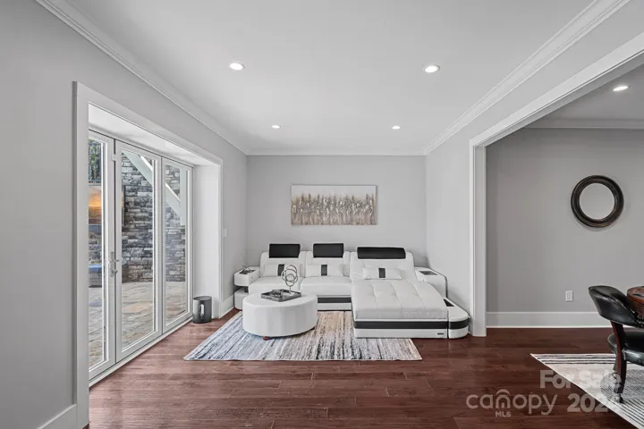 Lower level seating area