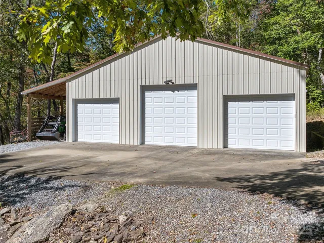The 30x40 workshop has well thought-out access for larger vehicles and coverage for outdoor equipment.
