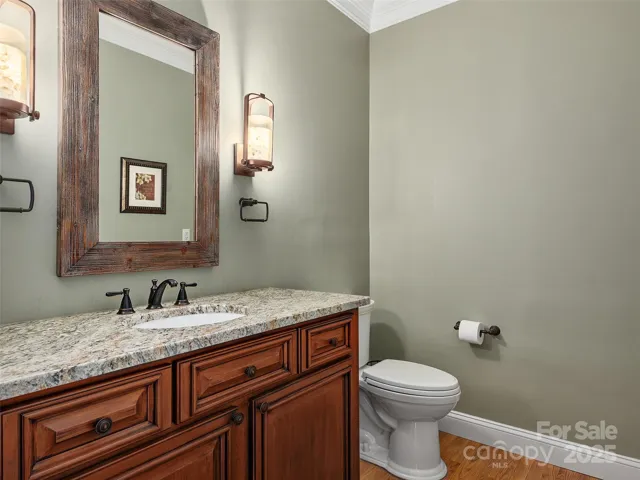 Main level half bath