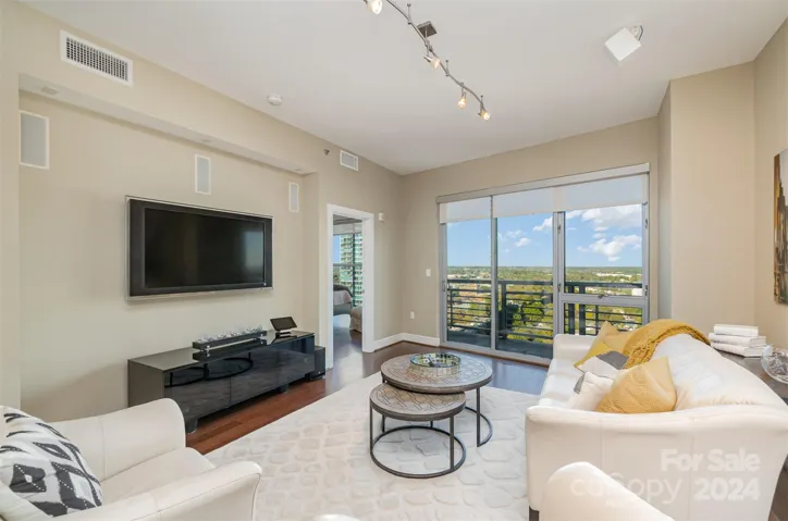 Open floorplan and view from the living area