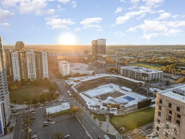 View from the 7th floor pool area of Knights stadium