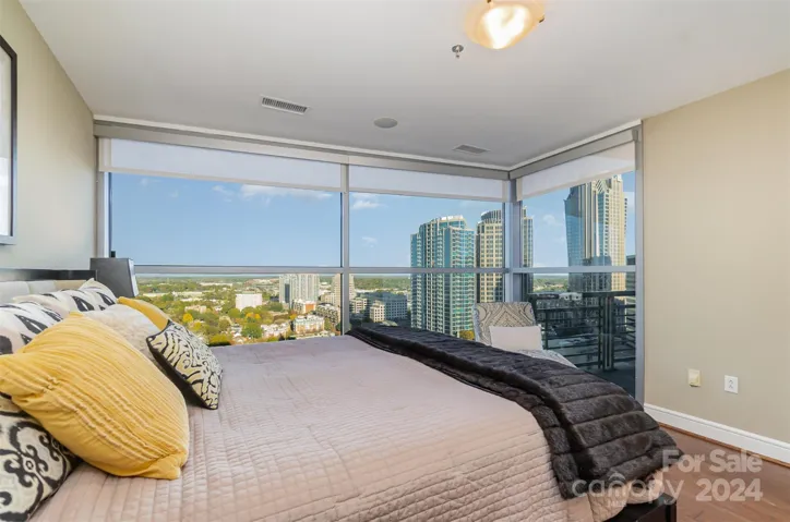 Floor to ceiling windows in Primary Bedroom