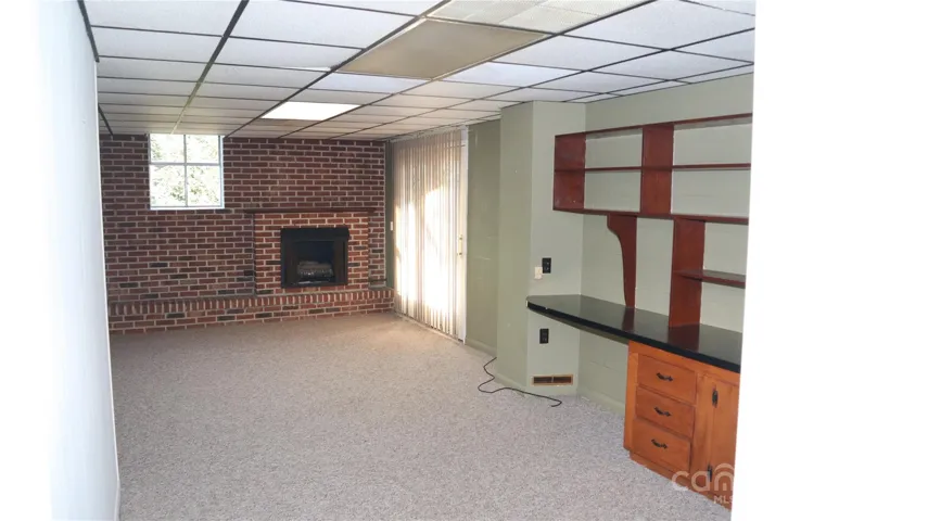 Basement office and den area