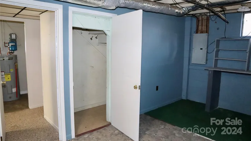 Garage storage under stairway