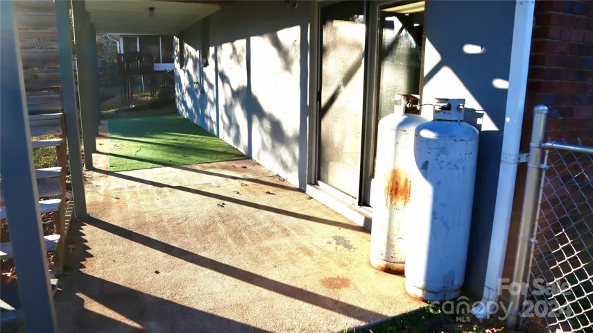 Patio off of basement