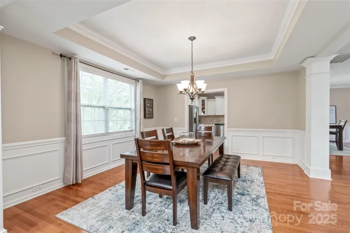 Beautiful details grace this home. Wainscoting and treyed ceilings are just a few.
