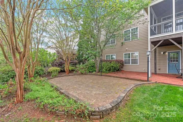 Enjoy the beautiful paver patio and covered space in the private back yard