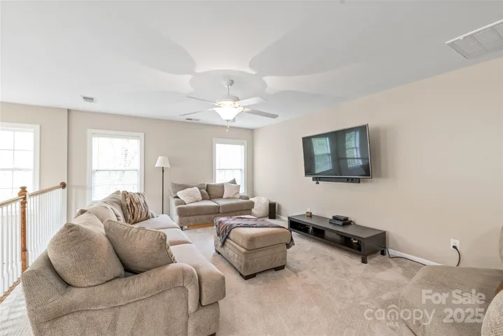 Huge second floor living space.