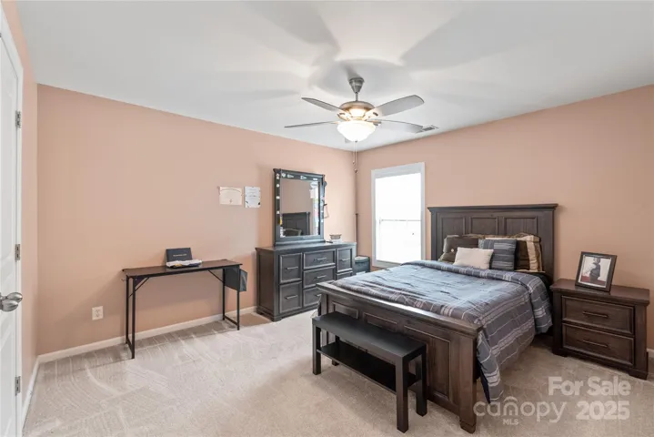 Second-floor guest room #1 with double-door closet