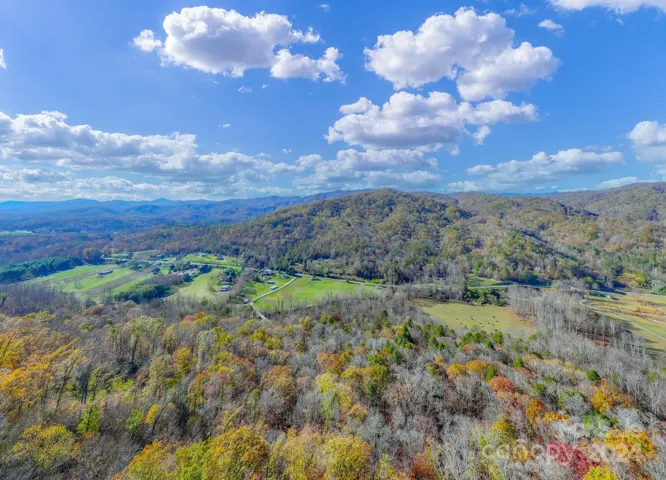 Wide angle view from top of property
