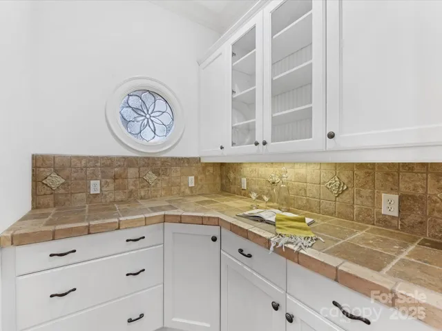 Butler's Pantry off Dining Room with freshly painted cabinetry