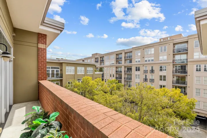 Balcony accessed from the home's living room.
