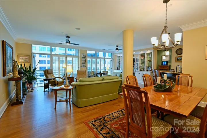 Living Room and Dining Room
