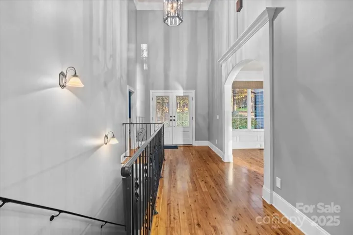 The entrance foyer on the main level