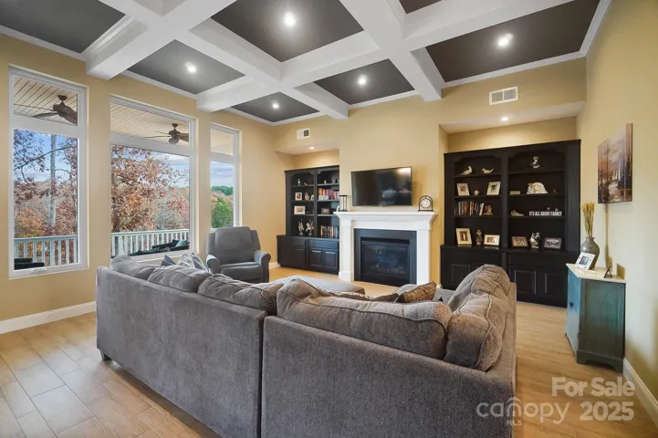 Living Room with Gas Log Fireplace