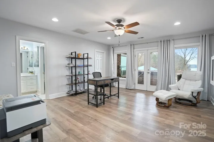 Flex/office room can be 5th bedroom with access to the back porch.