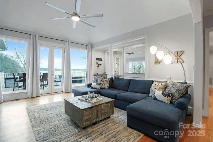 Welcoming living room with exceptional views.