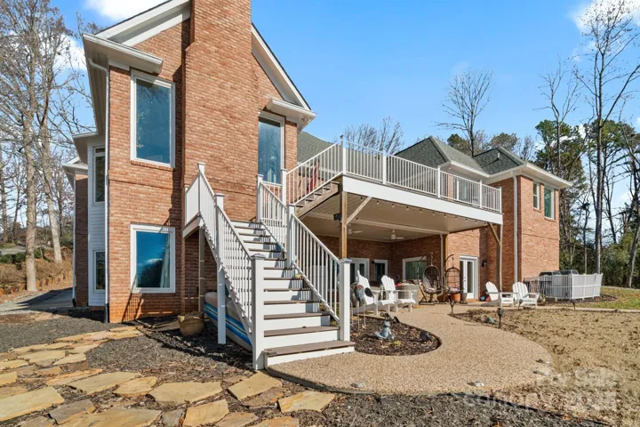 Full brick surround with Trex decking