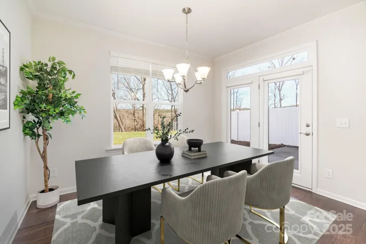 Virtually Staged Dining Room