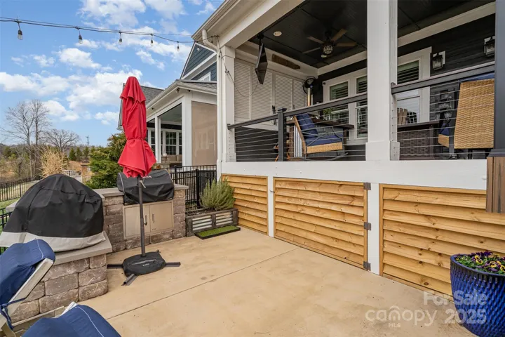 Multiple entertaining areas with outdoor kitchen. No detail left unturned