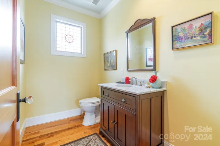 half bath off of great room  "North Wing" addition