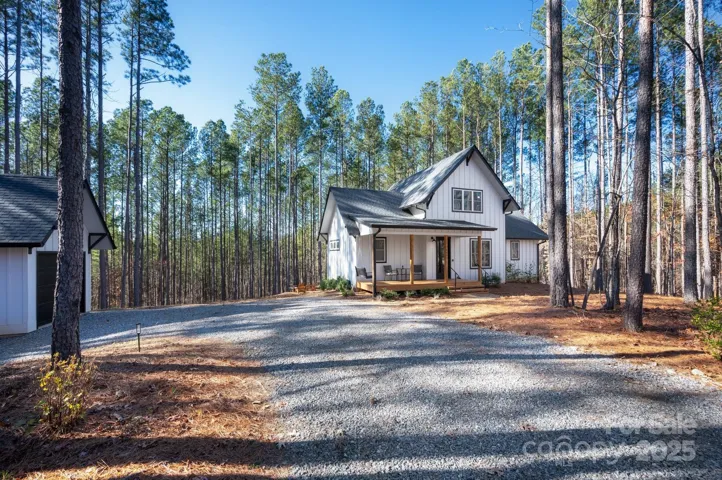 Tall pines provide year round shading