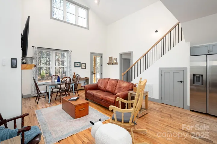 Upper level leads to large loft