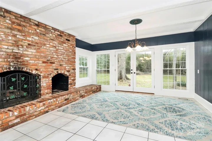 Eat in breakfast area with French doors to the backyard.