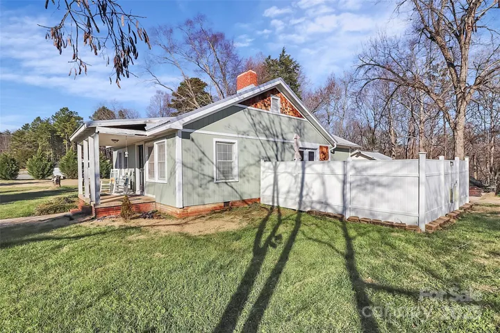 Side view of main home