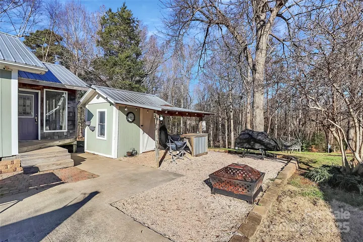 Side patio on main home/ Studio