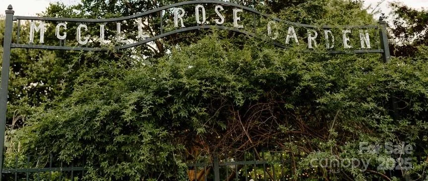 Relax outdoors or host an event at the McGill Rose Garden