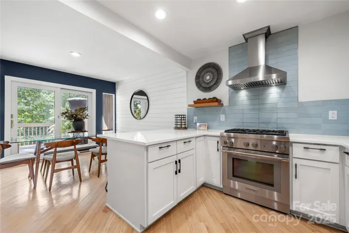 renovated kitchen with top of the line appliances