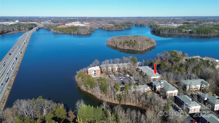 Areial Shot of Lake Davidson.