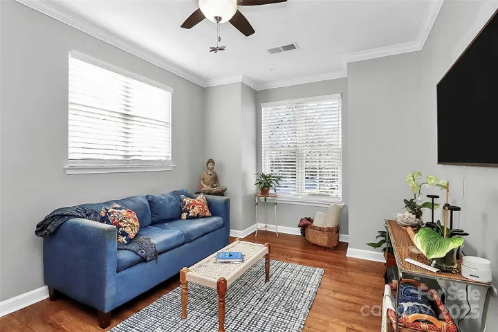 Bedroom 1 is currently used as a Family Den.