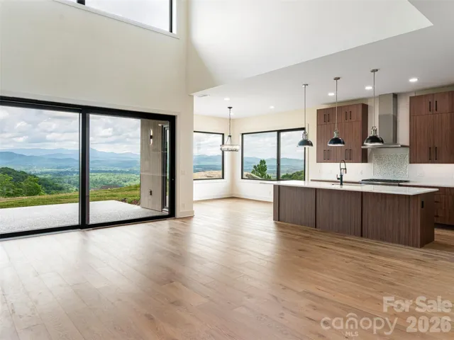 Family Room which showcases beautiful layered mountain views