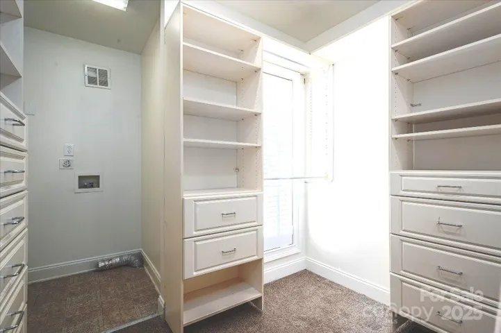 Primary Closet with Laundry