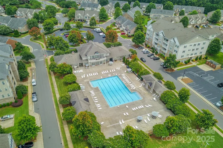 Swimming pool and Community center.