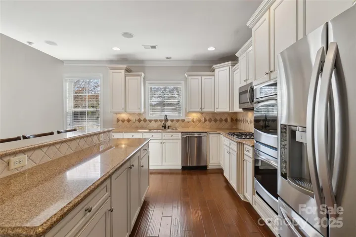 Open kitchen with plenty of storage