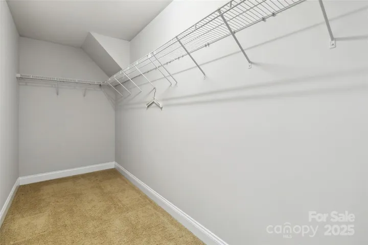 Upper level walk in closet