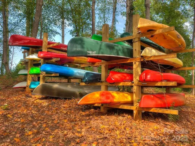 Community kayak storage available for an annual fee
