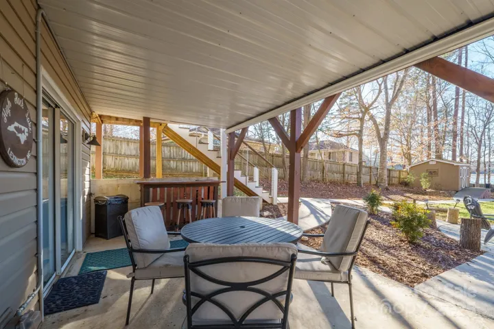 Walk Out Basement Covered Patio to enjoy incredible peace, relaxation & water views!