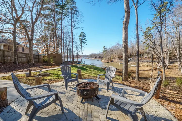 Fire Pit area with a great water view!