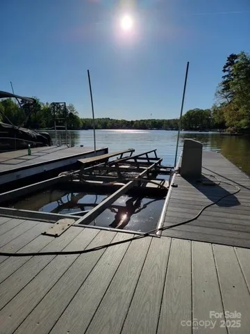 Dock with boat lift