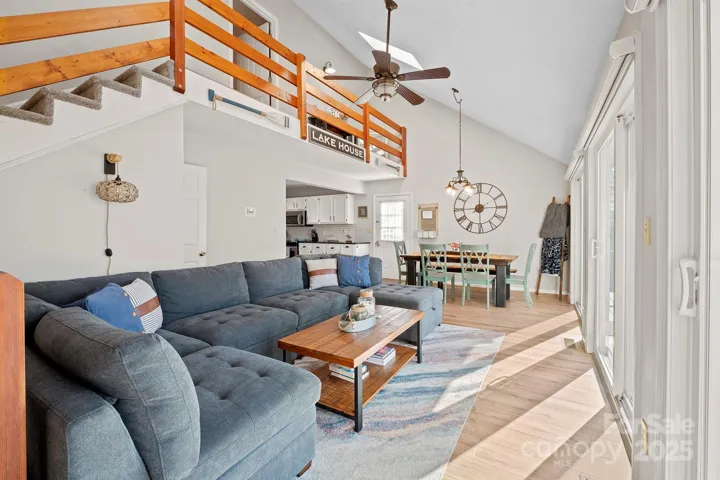 Vaulted Living Room with tons of natural light, LVP floors & fabulous Water Views!