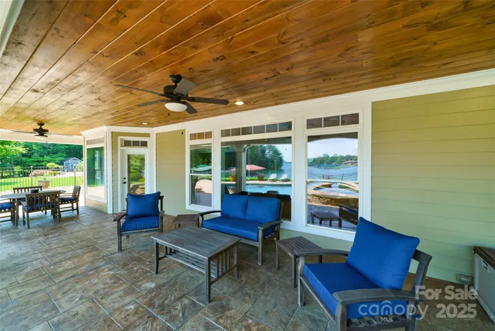 Lower level covered patio