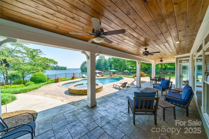 Lower level Covered Patio   Beautiful views once again!