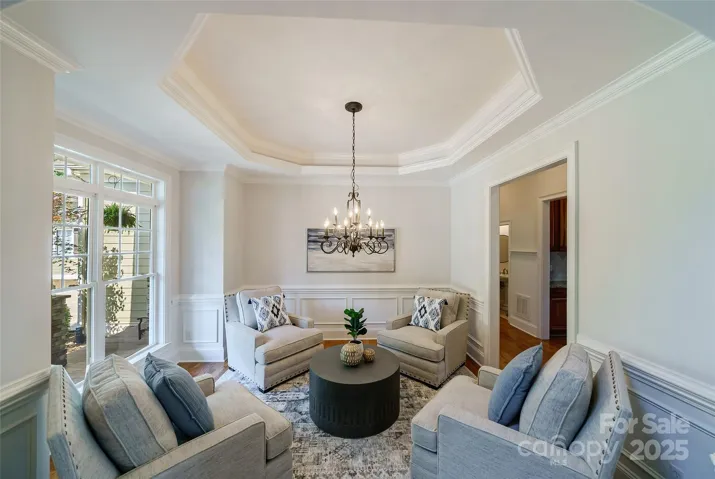 Dining room currently used as a sitting area.